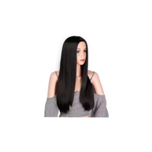 Straight Hair Wig Natural Looking Hairs Black | Middle Parting Hair Wig Made With Japanese Synthetic Fiber | Wig For Easy Wear Fashion Wigs | Comes with Wigcap & Comb