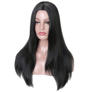 Hair Wigs for Women | Long Straight | Middle Partition | Heat Resistant | Full Head | Natural Looking Artificial Hair | Stylish Wig for Girls & Ladies | Synthetic Fibre | Fashion Wigs