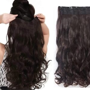Hair Extensions And Wigs Women's Brown Curly/Wavy Hair Extensions (Brown, 24 Inch)
